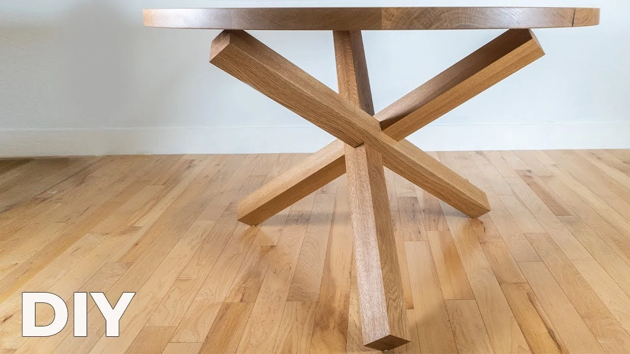 Modern woodwork dining room table made from hardwood oak