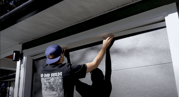 installing the outside weather strips