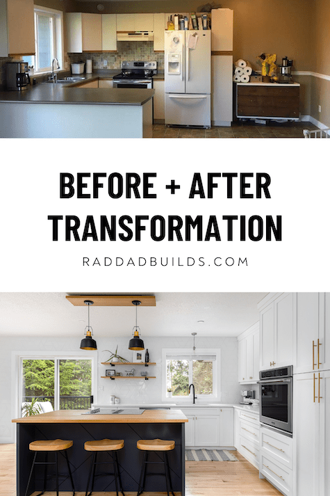 Home Tour: Before And After Modern Renovation - RadDadBuilds