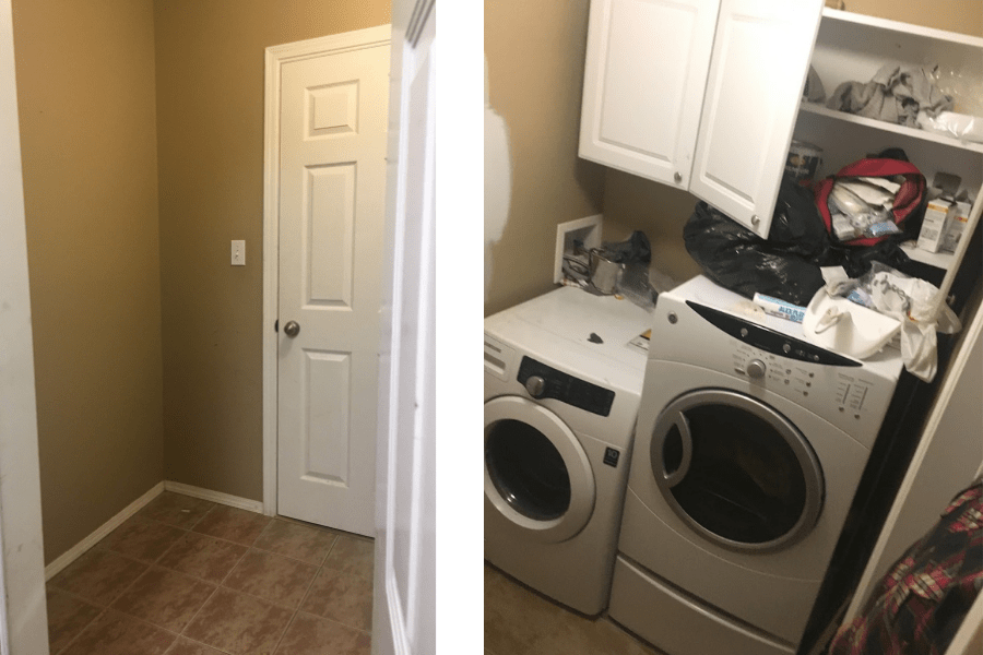 home tour laundry room makeover 1b